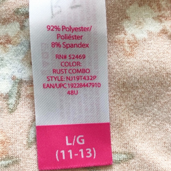 Fall Floral High Low Dress Size Large - Picture 11 of 13